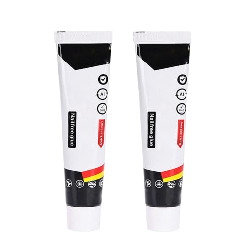 Pegamento adhesivo fuerte, impermeable, de secado rápido, invisible, resistente al agua, para metal, plástico, madera, cerámica, vidrio y reparaciones de bricolaje (2PCS)