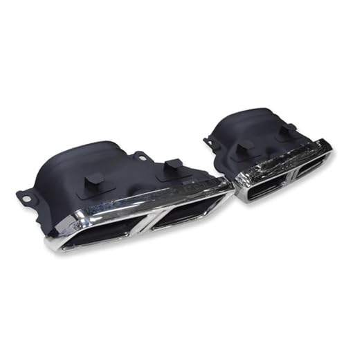 Colas de escape cuádruples para Mercedes C200 C300 W205 soluciona colas oxidadas color plata