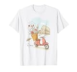 Rom Italien Blumen Kolosseum Motiv T-Shirt