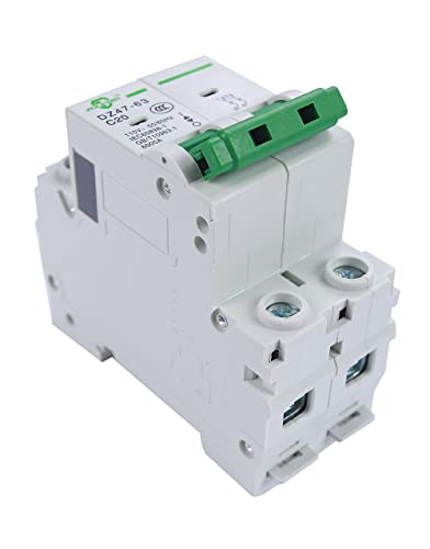 Zgledun Miniature Circuit Breaker - Ac Mini Home Circuit Breaker 120V/240V Dz47-63 Din Rail Mount 2P 16A #TOP3