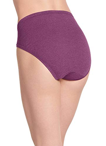 Jockey Women's Underwear Elance French Cut - 3 Pack, Oatmeal/Boysenberry/Perfect Purple, 7 #TOP2