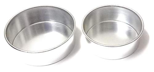 TRYTOOK Aluminium Traditional Round Cake Pans – Set of 2 pieces