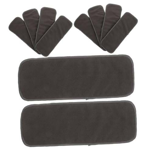 ibasenice 10 Piezas De Carbón De Bambú Cómodos Pañal Infantil Almohadillas Para Orejas De Carbón Almohadilla De Cama Lavable Pañal De Bebé Almohadillas De Enfermería Grey