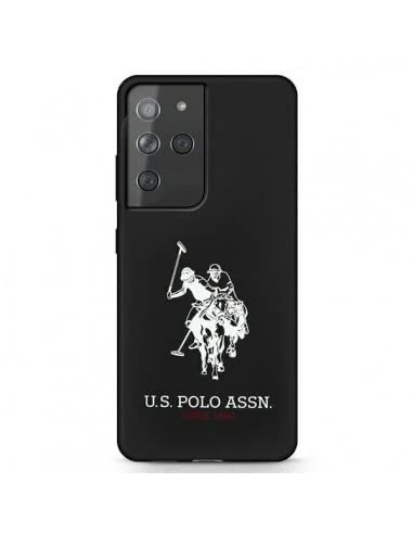 US Polo Capa Traseira Logo Galaxy S21 Ultra - Preto