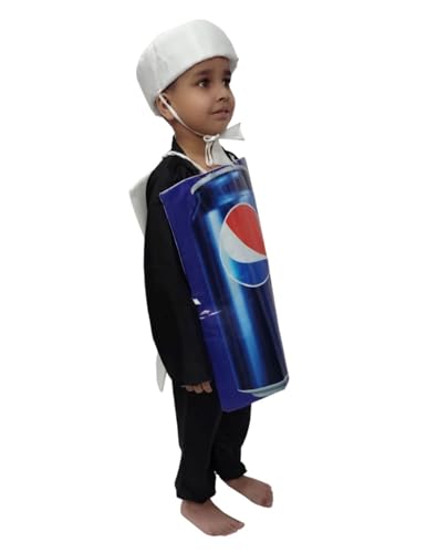 Image of Bookmycostume Blue Soft Drink Kids Fancy Dress Costume 5-6 Years