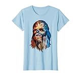 スターウォーズ チューバッカ 素晴らしい幾何学的スタイル チューイーポートレート Tシャツ