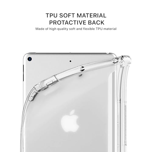 Image of GRIPP Rhino Transparent PC Back Case for iPad Pro 11 inch (2nd Generation, 2020), Pencil Holder, Trifold Stand, Auto Sleep /Wake - Black