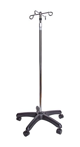 Infusionsständer Infusionsstaender auf 5 Rollen, verchromt