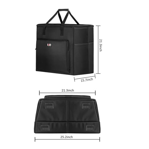 BUBM Desktop Computer Carrying Case, Padded Nylon Carry Tote Bag for Transporting Computer Tower PC Chassis, Keyboard, Cable and Mouse… 6