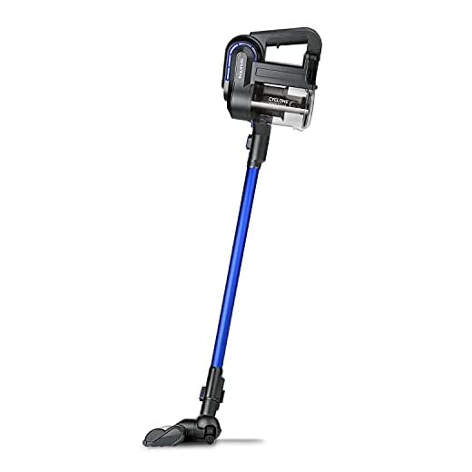 Taurus Ultimate Animal Care - Aspirador escoba 2 en 1, Vertical y de Mano, Sin Cable, Zapata Especial para Pelos, Azul y Negro