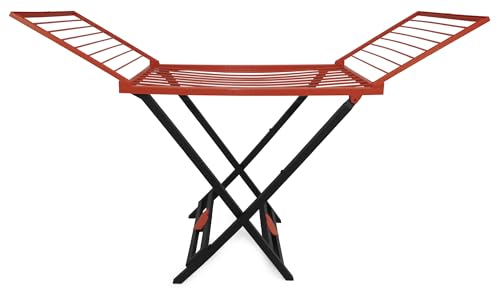 Gio'Style Giostyle Stendibiancheria Giosy | Arancione E Antracite | Pieghevole | Made In Italy | Ideale In Casa E All'Aperto | Realizzato In Pp | Line