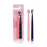 1 par de cepillos de dientes en forma de corazón for el cuidado de parejas, cepillos de dientes de limpieza for adultos, regalo de boda for parejas románticas, uso diario