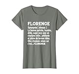 Femme Humour Cadeau Personnalisé Prénom Florence Définition T-Shirt