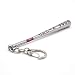 OCARLY Harley Quinn Baseball Bat Keychain Good Night Key Chain Stainless Steel Key Ring Tag for Your Autos, Home or Boat