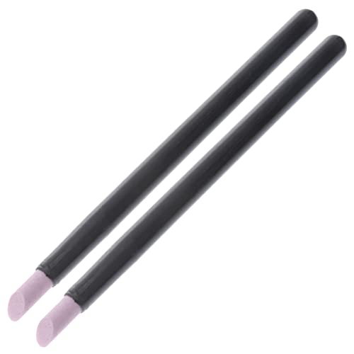 Lurrose 2 stücke nagelhautfeile stein nagel puffer und polierer nagelhautschieber stick für nagelpflege (schwarz)