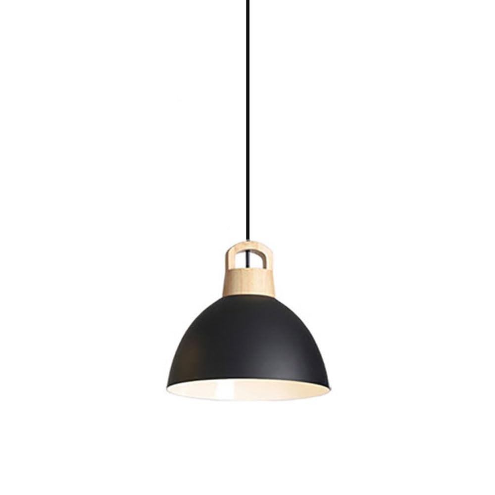 Suspension semi-circulaire métal E27 luminaire plafonnier noir moderne