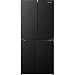 Fridgemaster American Cross Door American Fridge Freezer - Black - E Rated