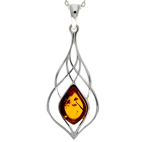 Pendentif hérisson en ambre et argent pour illuminer votre style quotidien