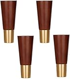 Facile à installer : Les accessoires sont complets et faciles à installer. Les pieds coniques en bois lisse offrent une mise à niveau propre et élégante à tout projet de design d'intérieur de maison ou de bureau.