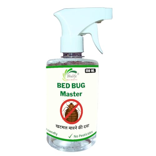 Bhulife Organic Bedbug Killer Spray | Herbal Khatmal Marne Ka Spray | Easy To Use Bug Solution 250ML (Pack Of 1)