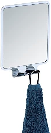 Wenko "Quadro" Wall Mirror with Vacuum-Loc, Silver