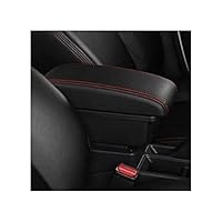 Accoudoir Pour Abarth 595 - Noir Avec Ports USB, Rangement Central