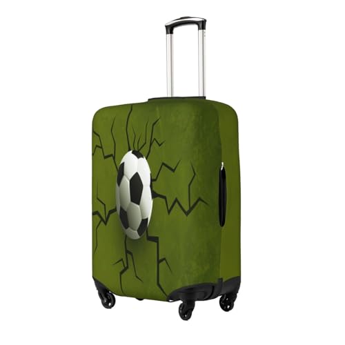 Football Ball Wall Crack Luggage Cover for Suitcase, Suitcase Cover Protector Fit 29-32 Inch Luggage Travel Accessories, XL2
