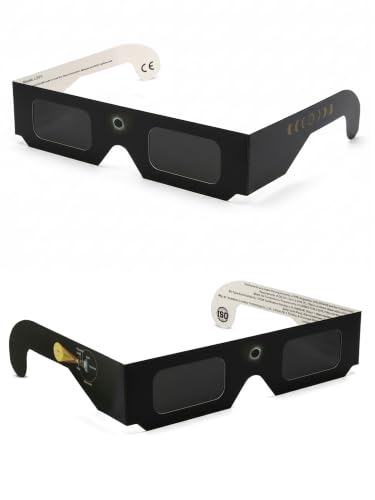 Solar Eclipse Glasses iso 12312-2 Certified | 1 Pack of Safe Paper Shades