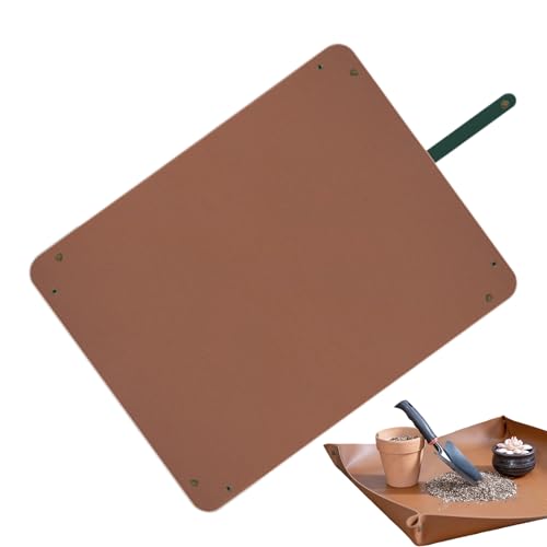 LearnLyrics Esterilla para trasplantar plantas, 66,8 x 99,8 cm, alfombrilla grande para trabajos de trasplante – para jardinería en interiores y exteriores, para plantar, regar y para flores