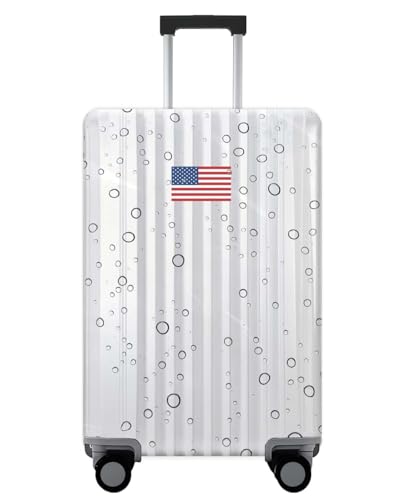 NOVDEK USA Clear Waterproof Luggage Cover 22 Inch