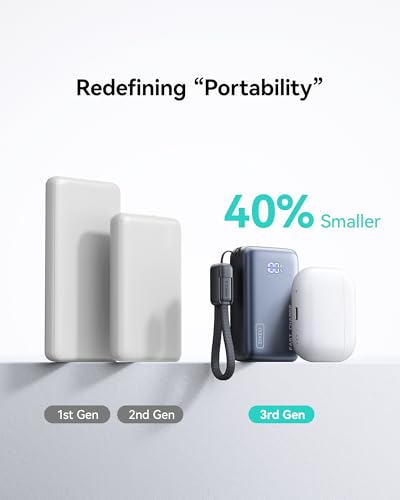 INIU Pocket Pro 10000mAh 45W Portable Charger, Pocket Size Fast Charging Power Bank, Digital Battery Level, with Lanyard USB-C Cord, for iPhone 17 16 15 Series, Samasung S25 S24 S23, and More - Image 3