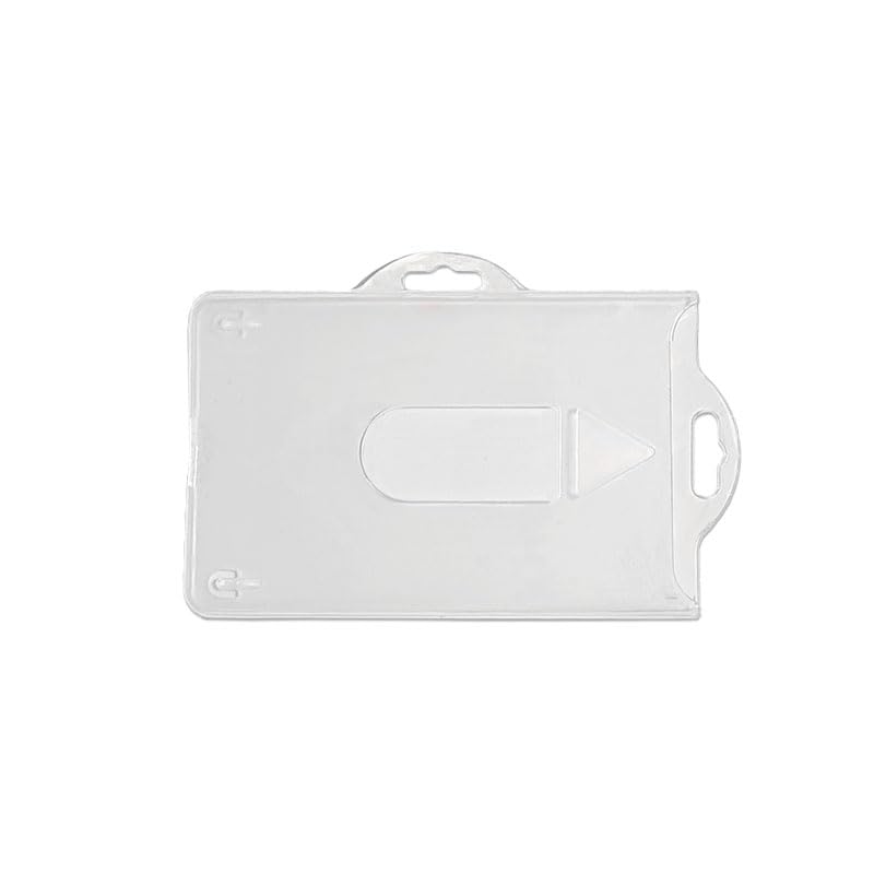 Porte-badge semi-rigide horizontal vertical pour carte d'accès et identification lot de 100