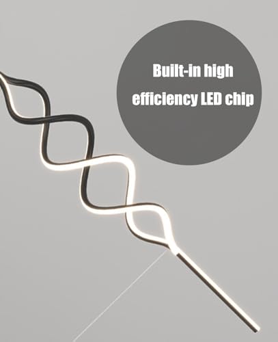 Lustre LED dimmable avec télécommande pour ajuster votre lumière - 7