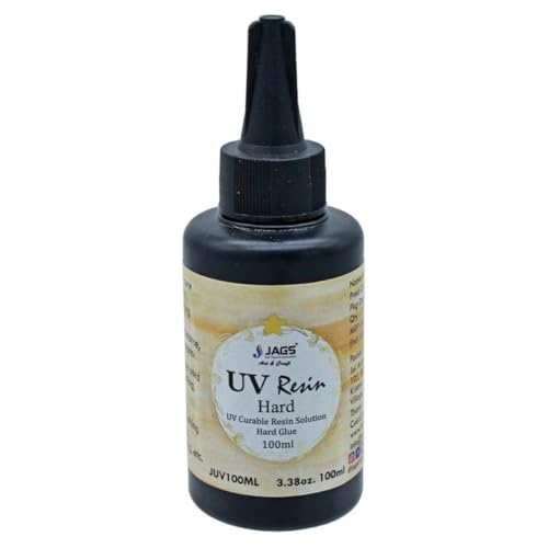 Image of UV Resin Clear Tough, 25Gram Transparent UV Curing Resin Glue Hard Type, Ultraviolet Curable Sunlight Activated Crystal UV Resin for DIY /Kids Jewelry Craft Making