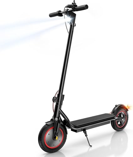 Electric Scooter, 10' Pneumatic Tires, 500W Powerful Motor, 22 MPH Top Speed, 23 Mile Long Range, App Control, UL 2272 Certified, Lightweight Foldable, Commuting Electric Scooter for Teens & Adults