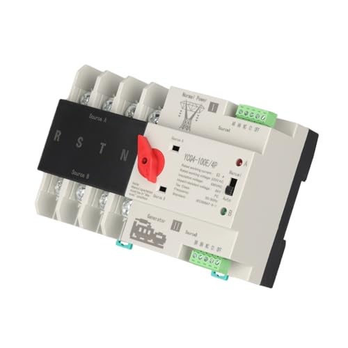 Inverseur source ATS automatique double alimentation 2P rail DIN 100A