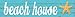 SMART BLONDE Beach House Novelty Metal Small Street Sign K-506