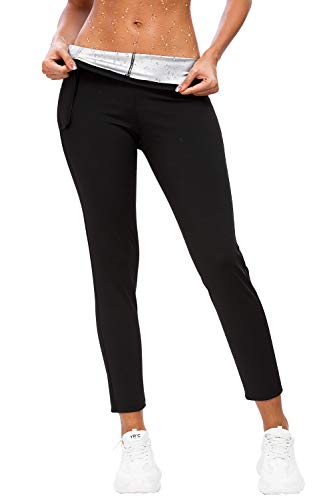 Hocaies Pantalones de Sauna Adelgazantes Mujer, Deportivos Fitness Mallas Termicos de Neopreno Leggins Reductores Adelgazantes Anticeluliticos Adecuado.