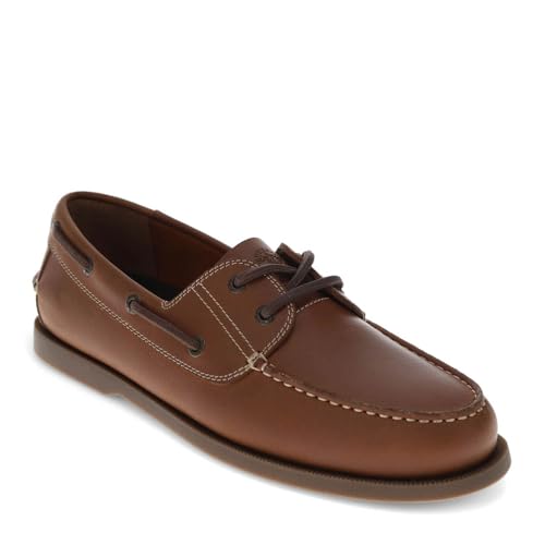 DOCKERS Men's, Vargas Boat Shoe Dark Tan Leather