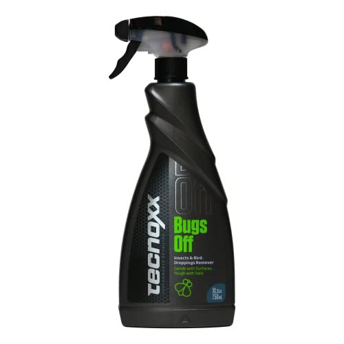 Tecnoxx – Bugs Off Limpiador de Mosquitos Eliminador de Insectos y excrementos Aves en Parabrisas y Carrocería 750 mL con...