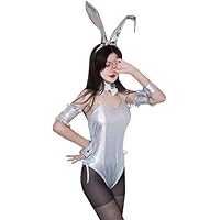Amazon.co.jp | セクシー バニーガール コスプレ衣装 光沢
