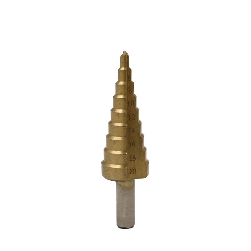 1/3PCS 4mm a 12mm 20mm 32mm HSS Brocas escalonadas de acero Juego de herramientas de brocas Vástago hexagonal Broca de metal recubierta Juego de herramientas de corte Cortador de agujeros 4-12/20/32