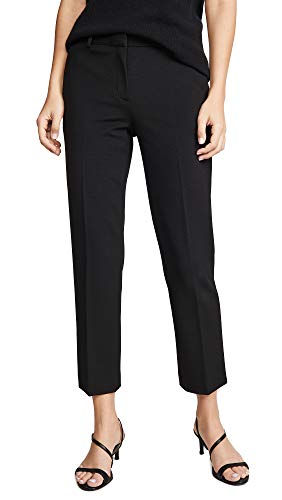 Theory Women's Knit Tailored Trousers, Black, 2
