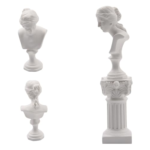 Estatua griega de Venus con columna romana 5.67 pulg miniatura 3