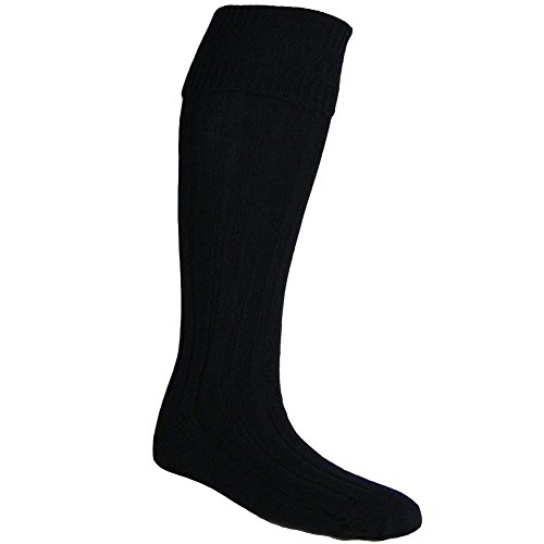 Black Kilt Hose Socks
