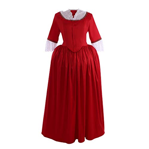 Fortunehouse Outlander Claire vestido rojo para mujer del siglo XVIII Renacimiento victoriano...