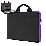 HSEOK Laptop Sleeve Multifunctional Protective Case Cover Bag for 12.9 iPad Pro / 13.3 Inch Laptop / Notebook Computer / MacBook Air / MacBook Pro Carrying Protector Briefcase Handbag, Black