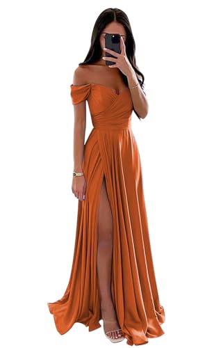 Robe de demoiselle d'honneur en satin fluide et raffinée pour mariage et gala