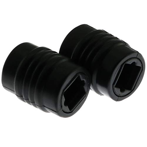 Adaptador Acoplador Óptico E-outstanding 2PCS Negro miniatura 4