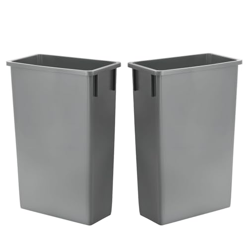 Caneca de basura rectangular estrecha de 23 galones, 2 unidades